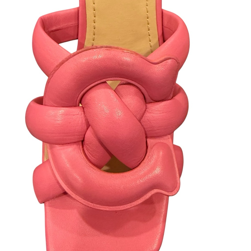 Coach Kellie Women's Bubblegum Pink Slide Leather Sandals sz 8.5 - Picture 8 of 10